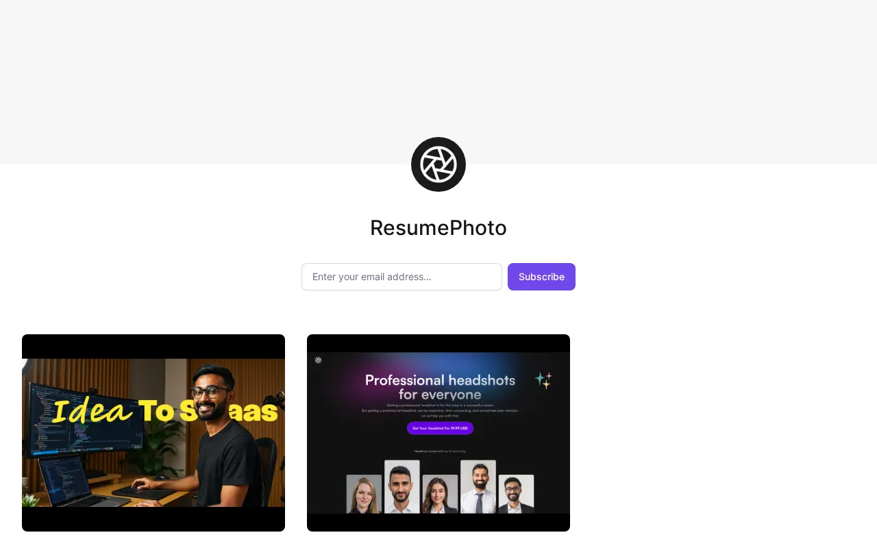 ResumePhoto — preview screenshot