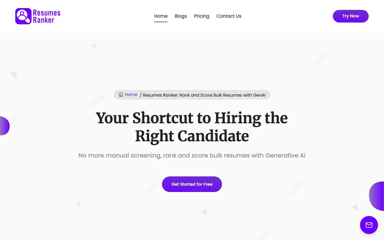 Resumes Ranker — preview screenshot