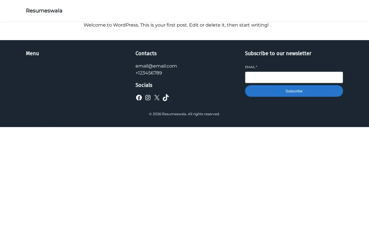 Resumeswala — preview screenshot