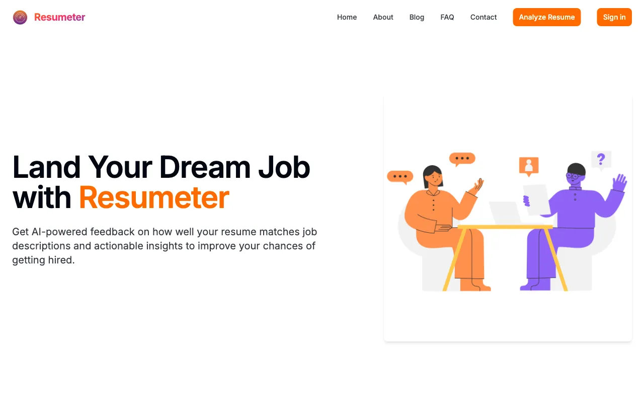 Resumeter — preview screenshot