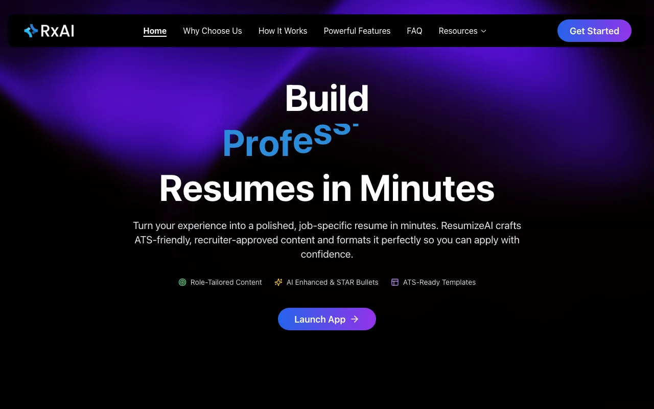 Resumize AI — preview screenshot