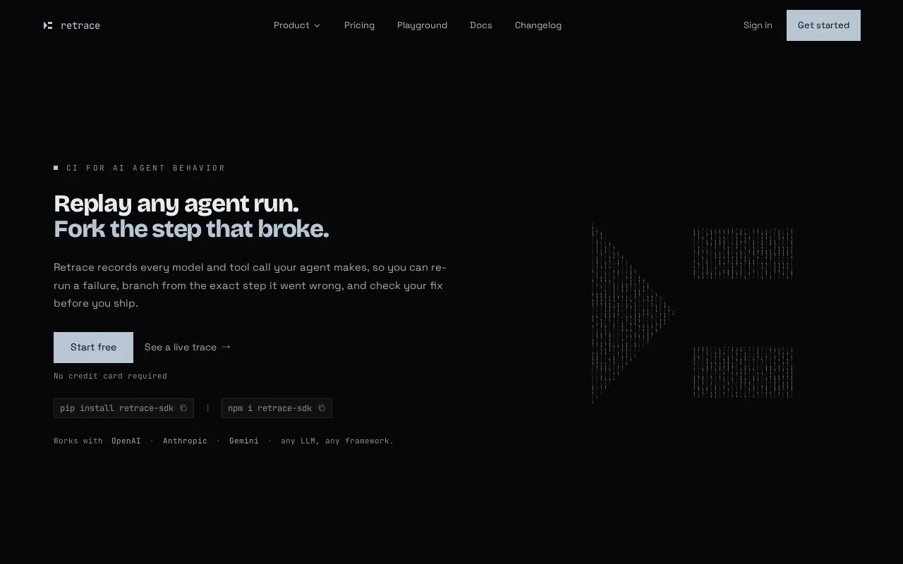 Retrace — preview screenshot