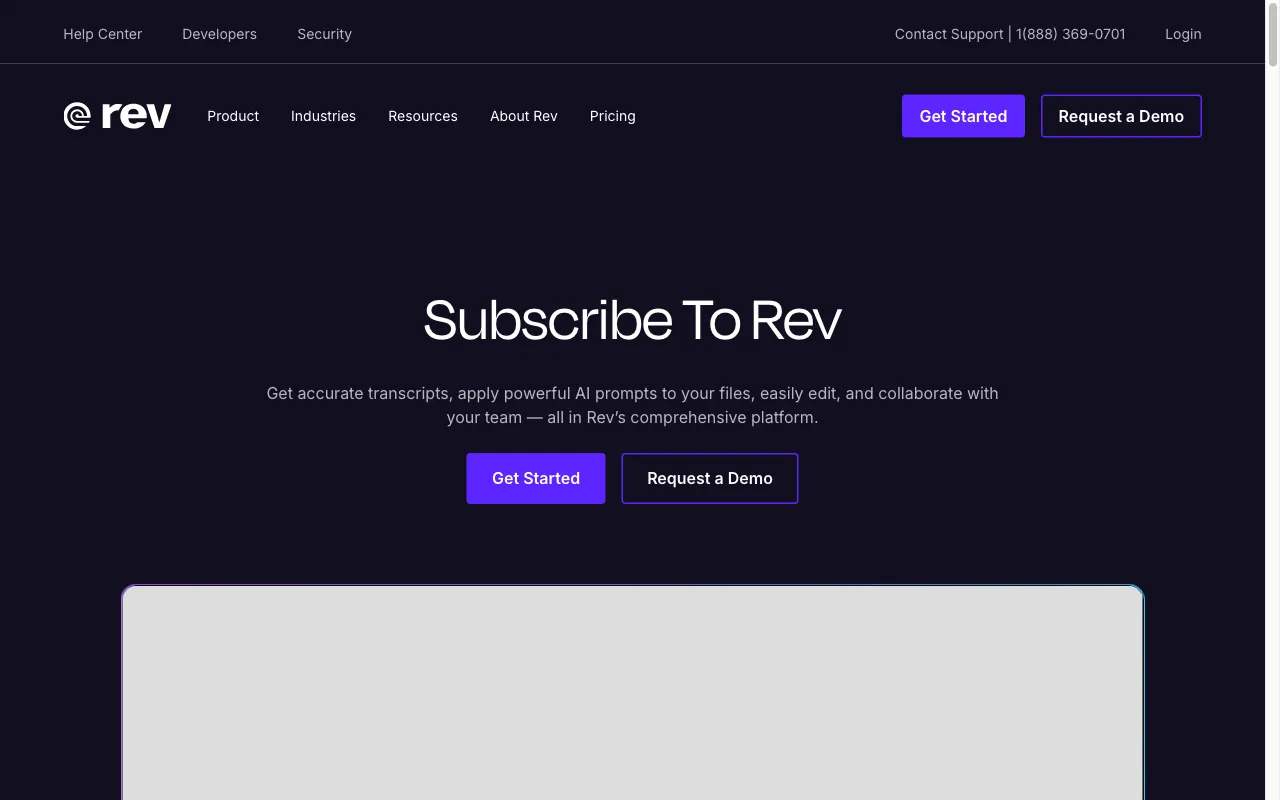 Rev — pricing page