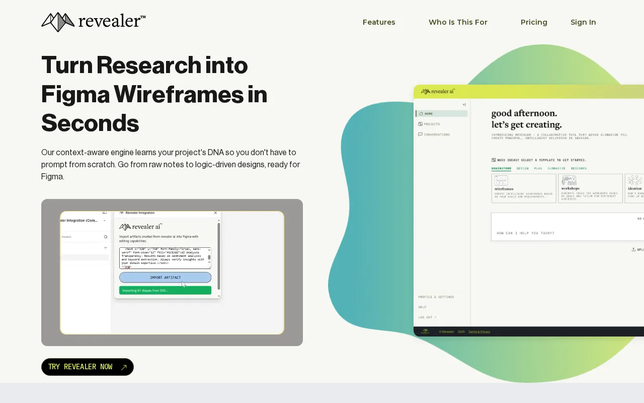 Revealer — preview screenshot
