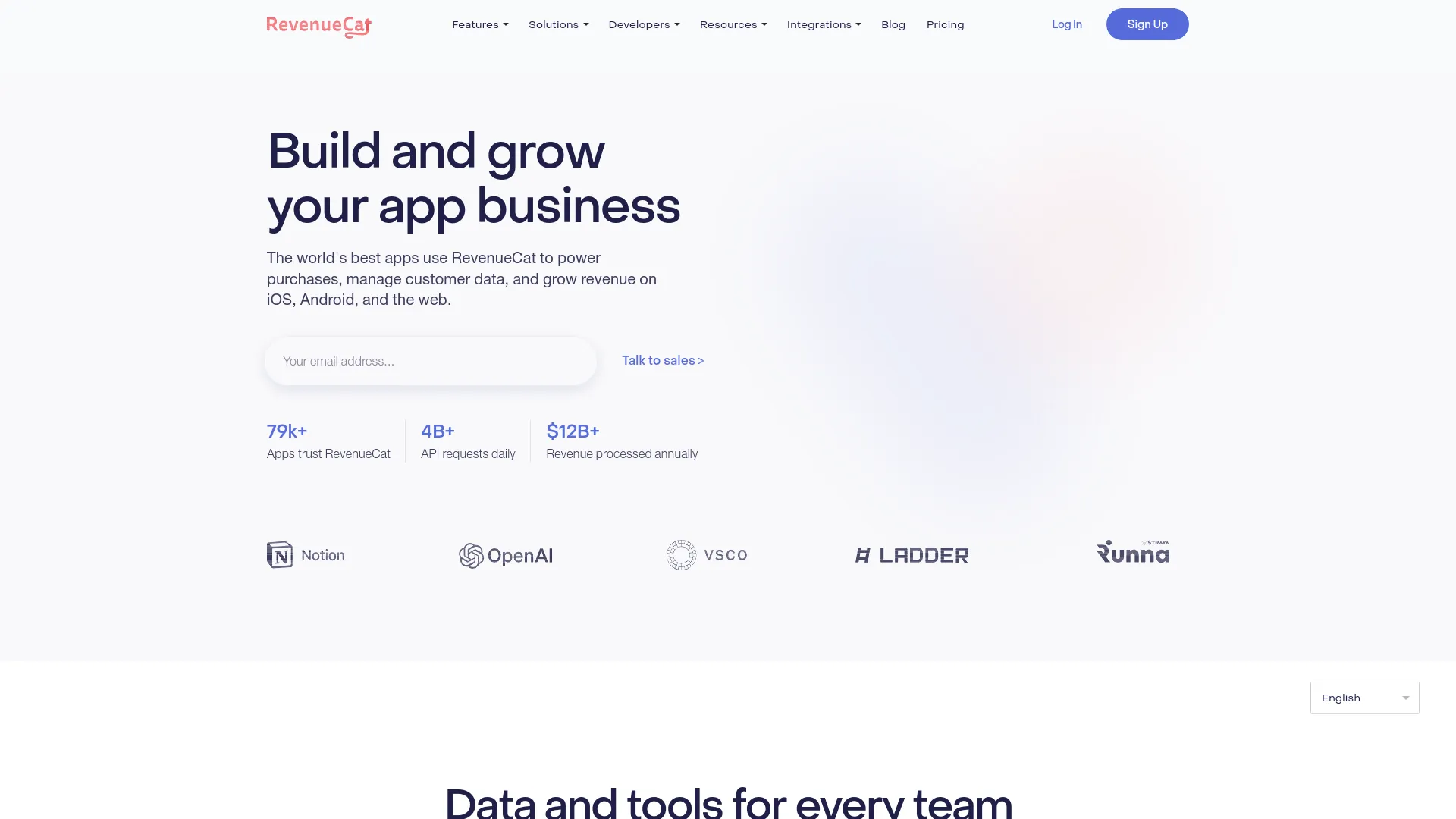 RevenueCat — preview screenshot