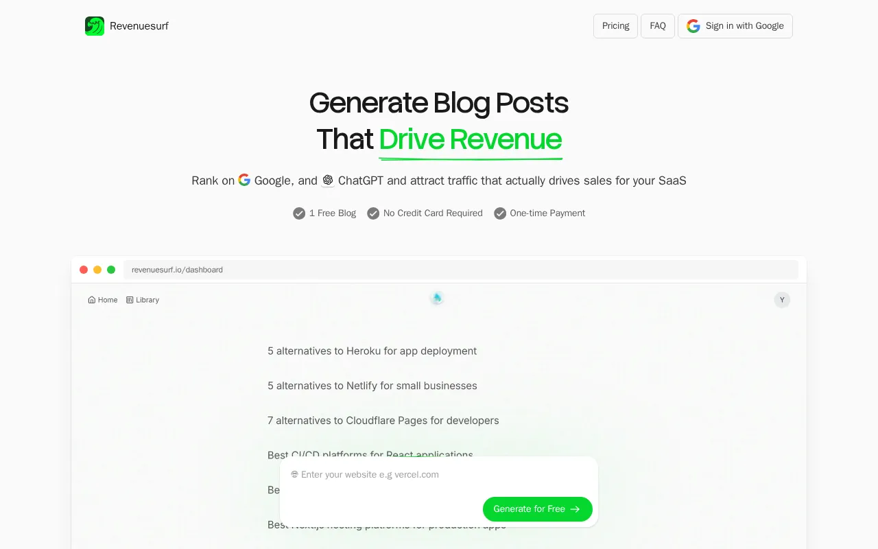 Revenuesurf — preview screenshot