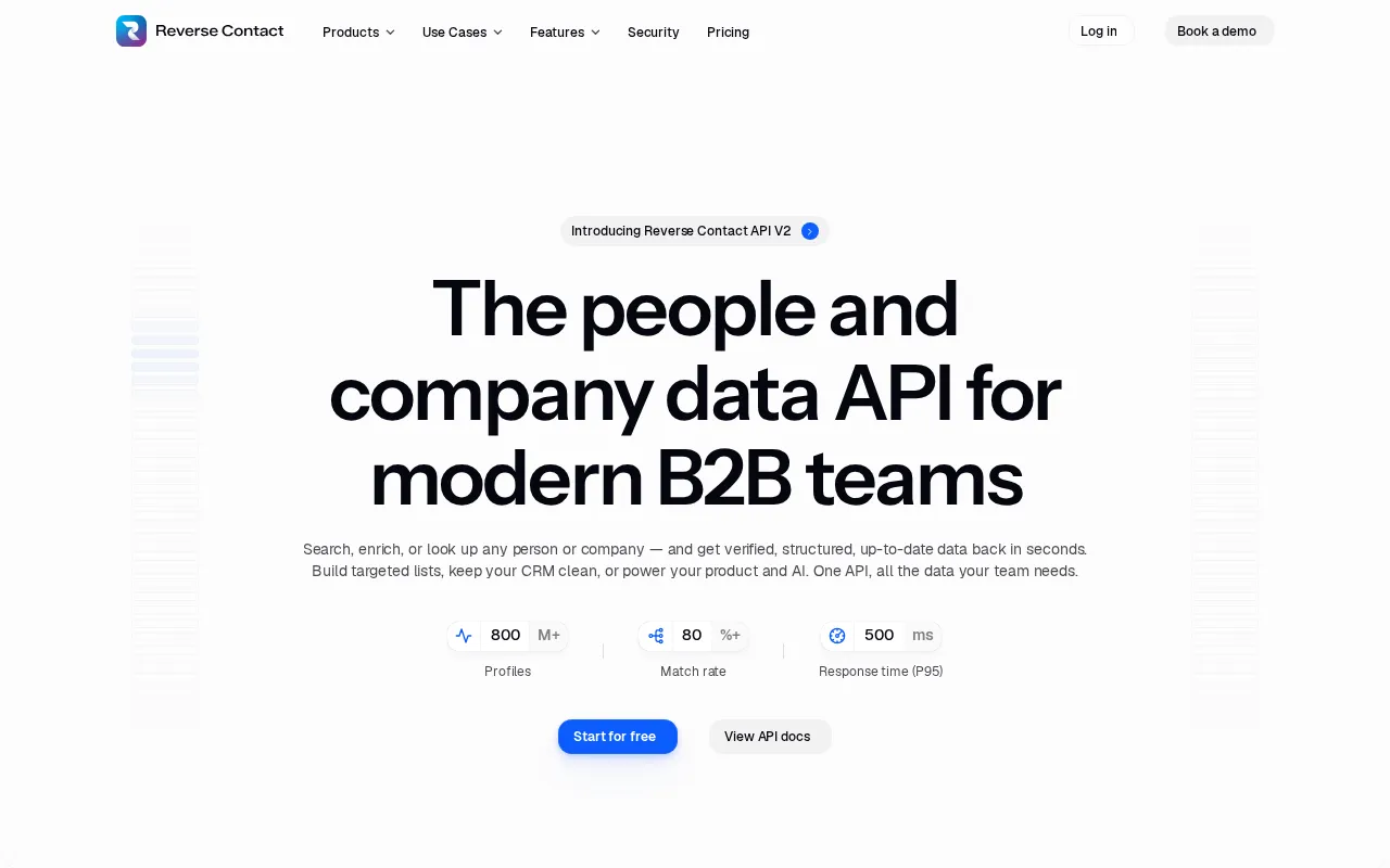 Reverse Contact — preview screenshot