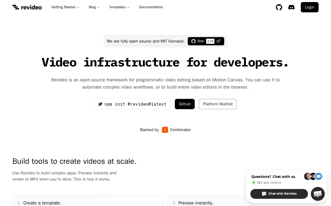 Revideo — preview screenshot