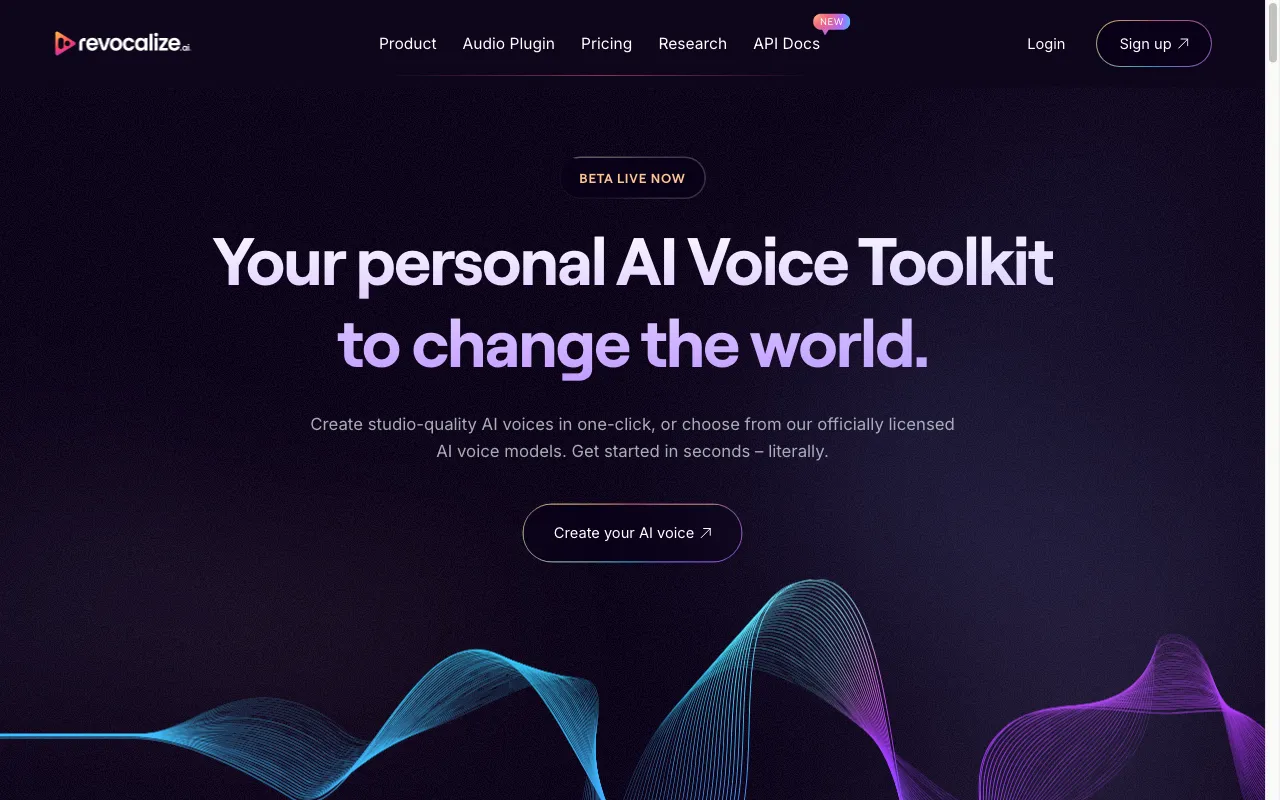 revocalize.ai — preview screenshot