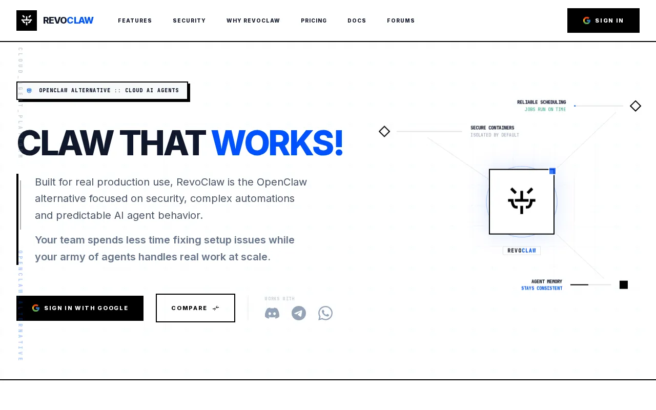 RevoClaw — preview screenshot