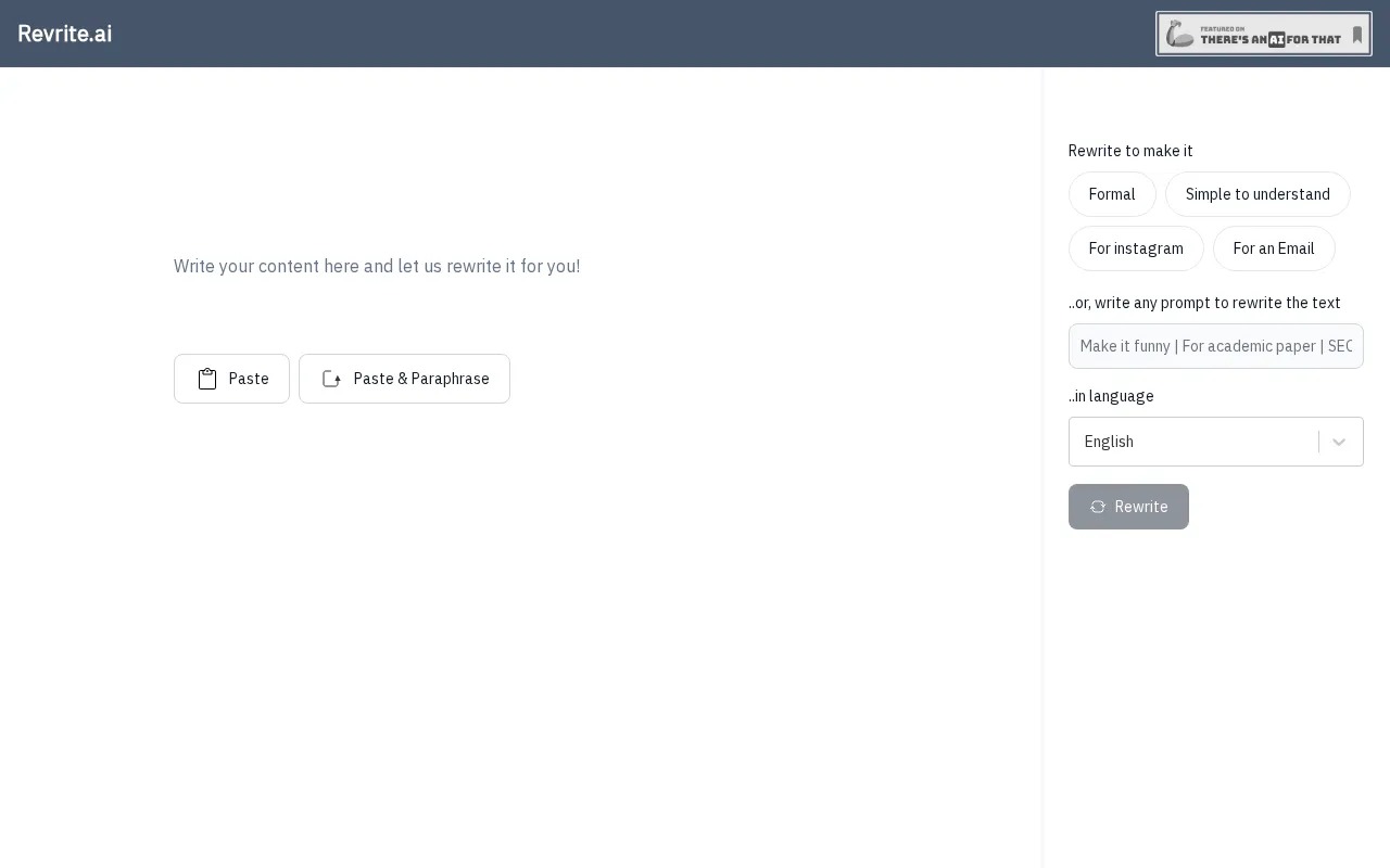 Revrite — preview screenshot