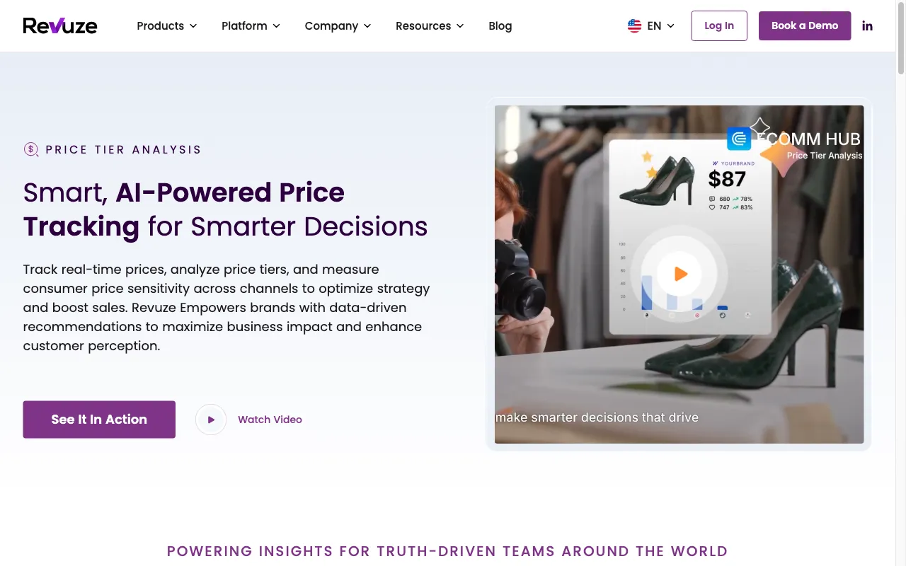 Revuze — pricing page
