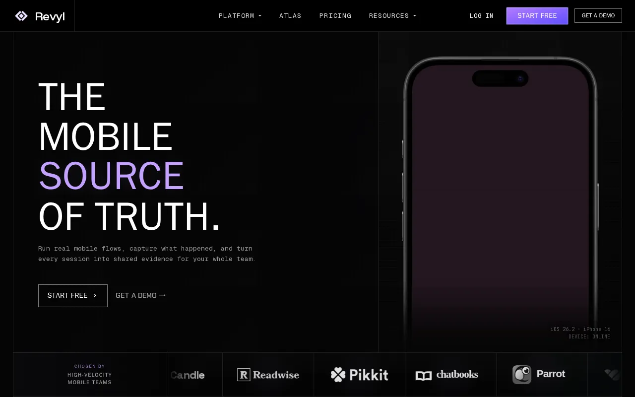 Revyl — preview screenshot