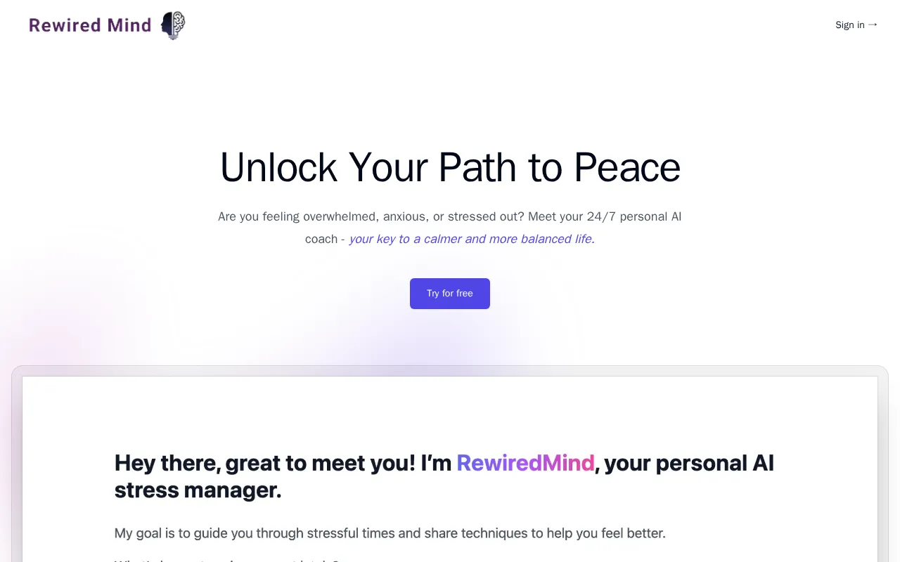 RewiredMind — preview screenshot