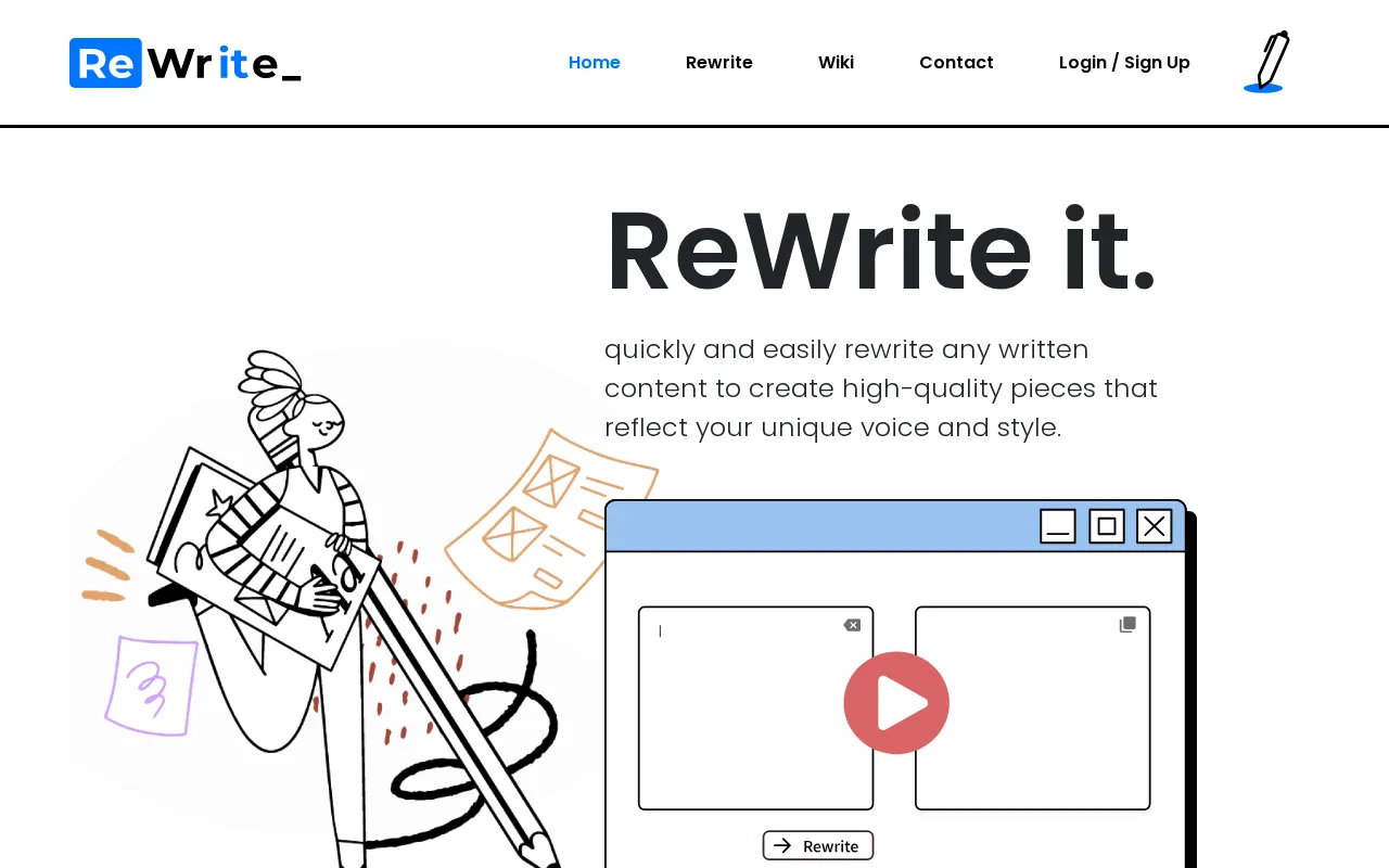 ReWrite It.AI — preview screenshot