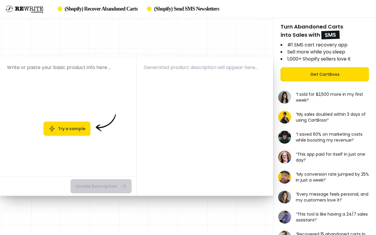 RewriteSomething — preview screenshot
