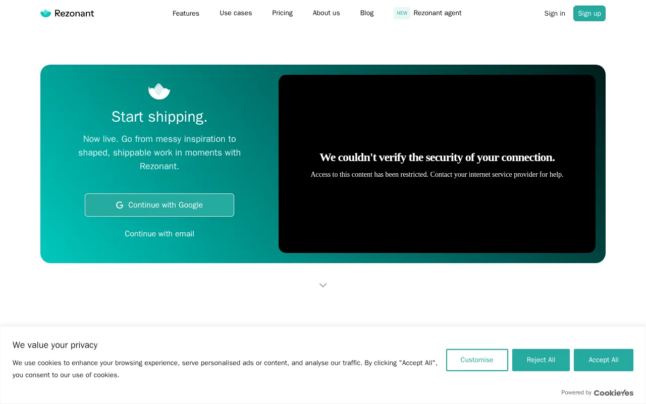 Rezonant — preview screenshot