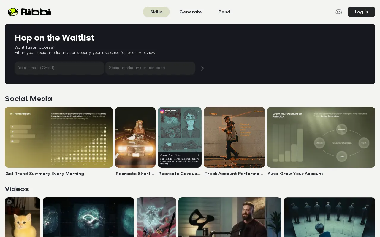 Ribbi AI — preview screenshot