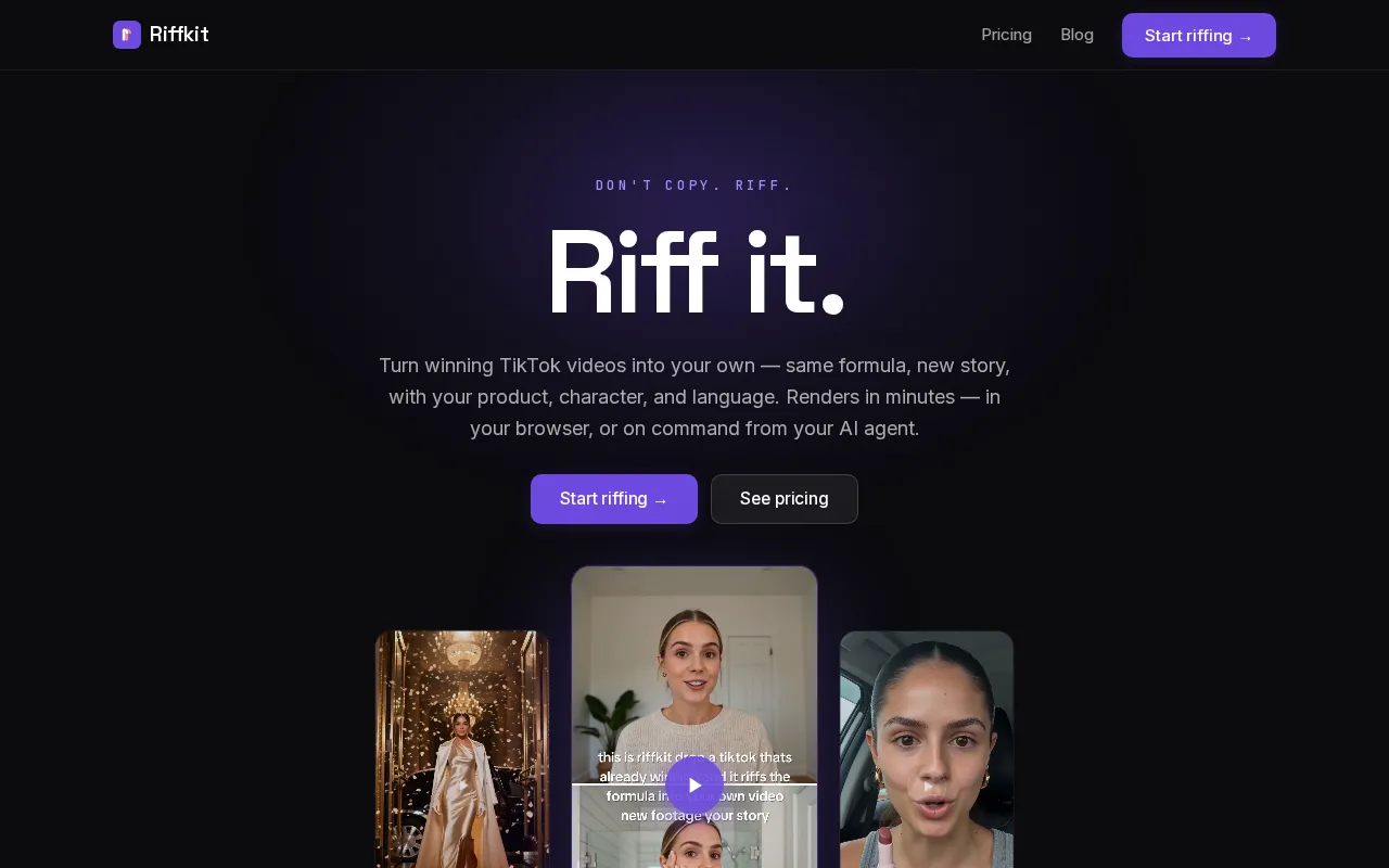 Riffkit — preview screenshot