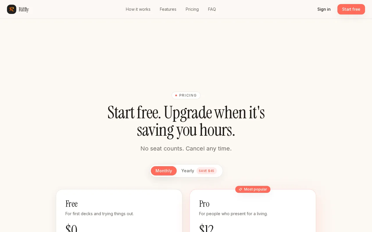 Riffly — preview screenshot