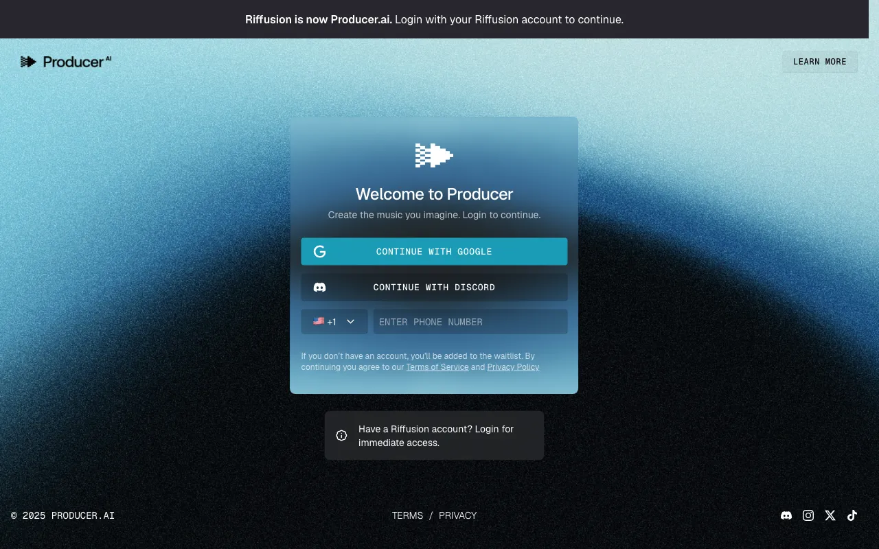 Riffusion — preview screenshot