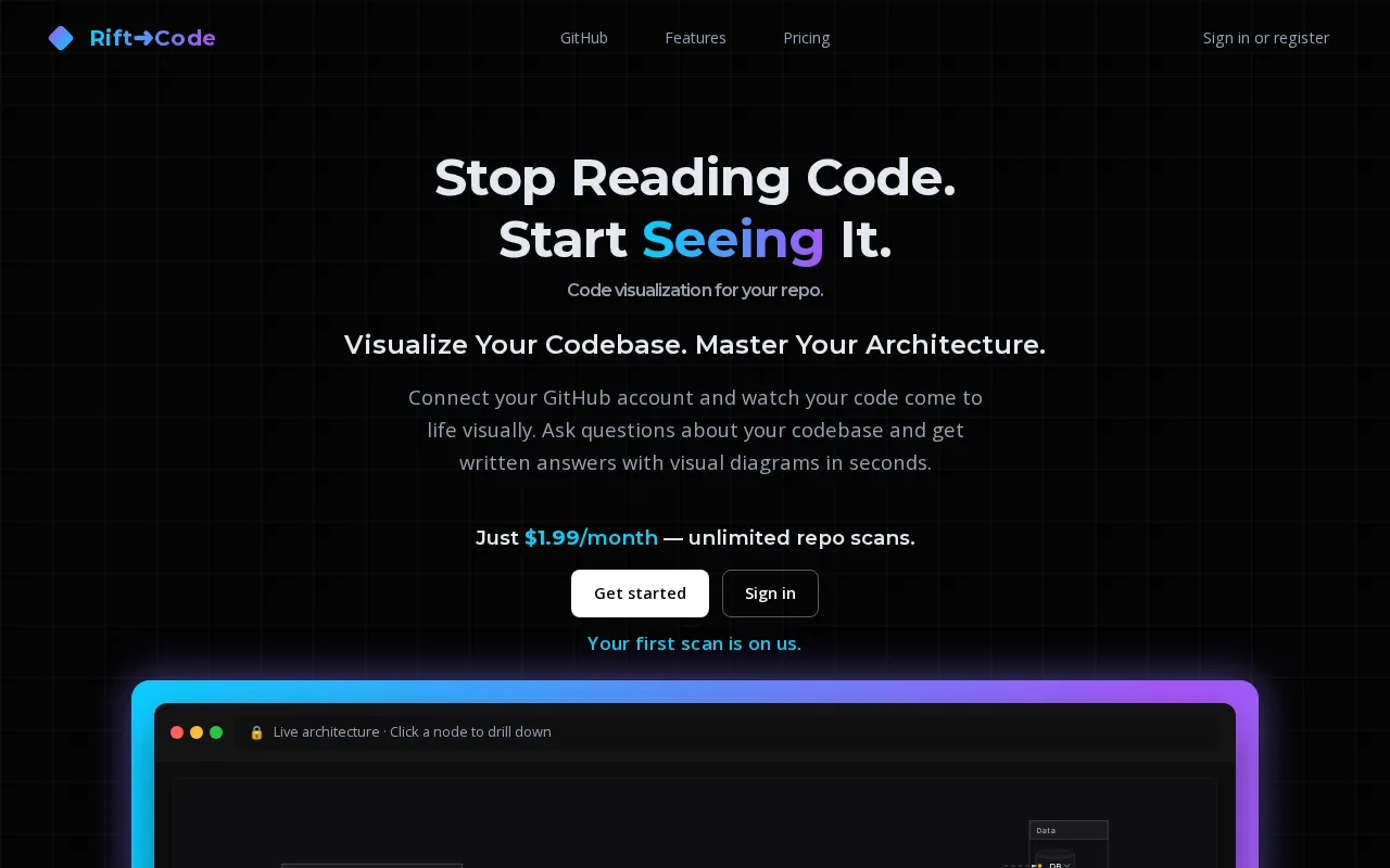 Rift-code — preview screenshot