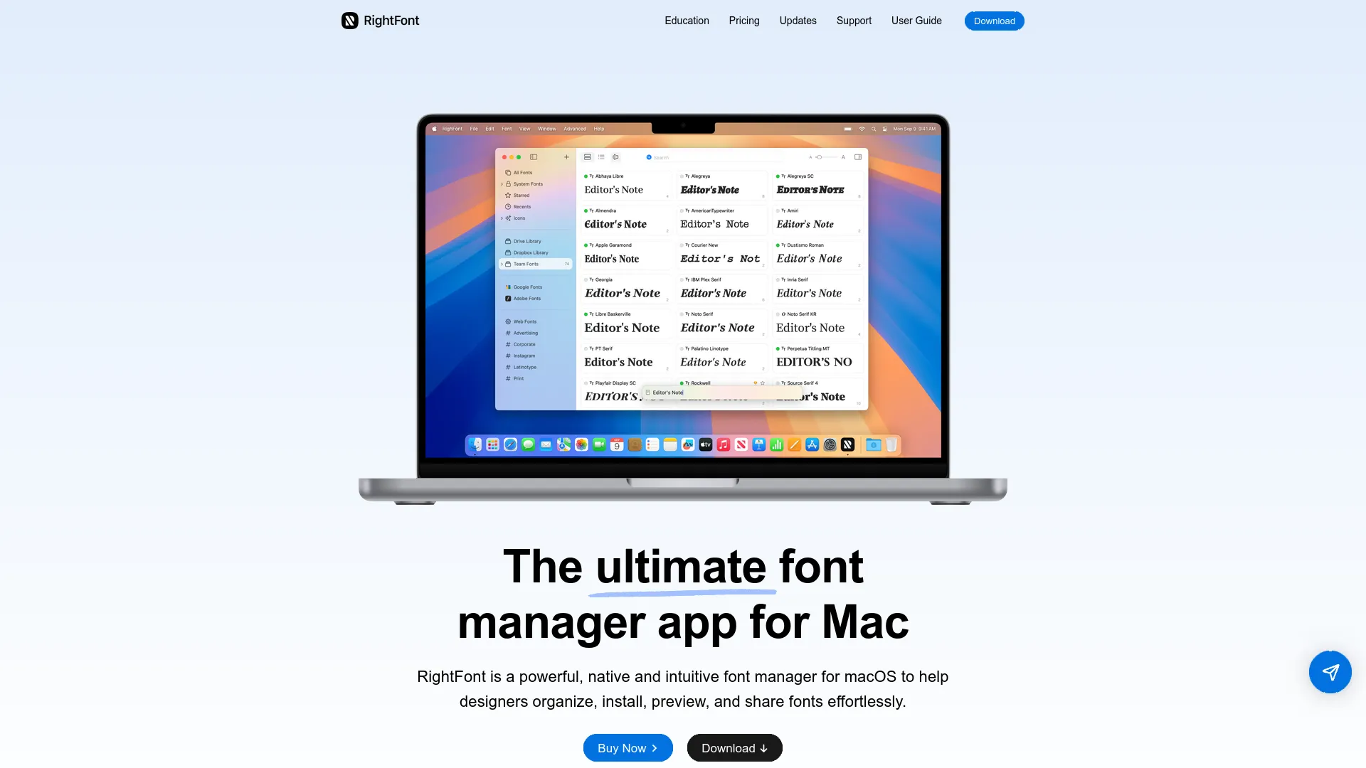 RightFont — preview screenshot