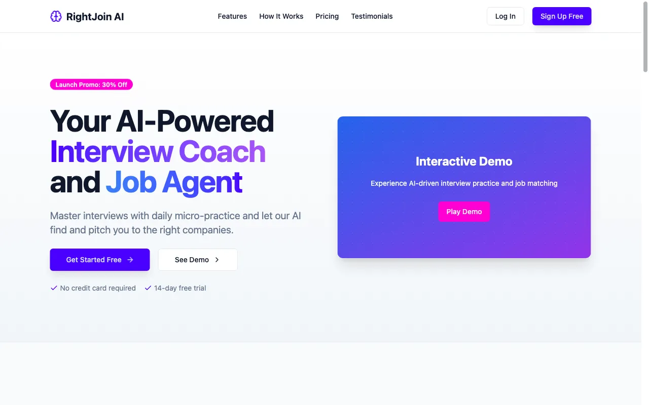 RightJoin — pricing page