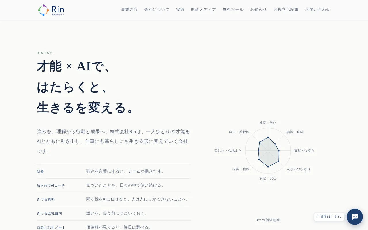株式会社Rin — preview screenshot