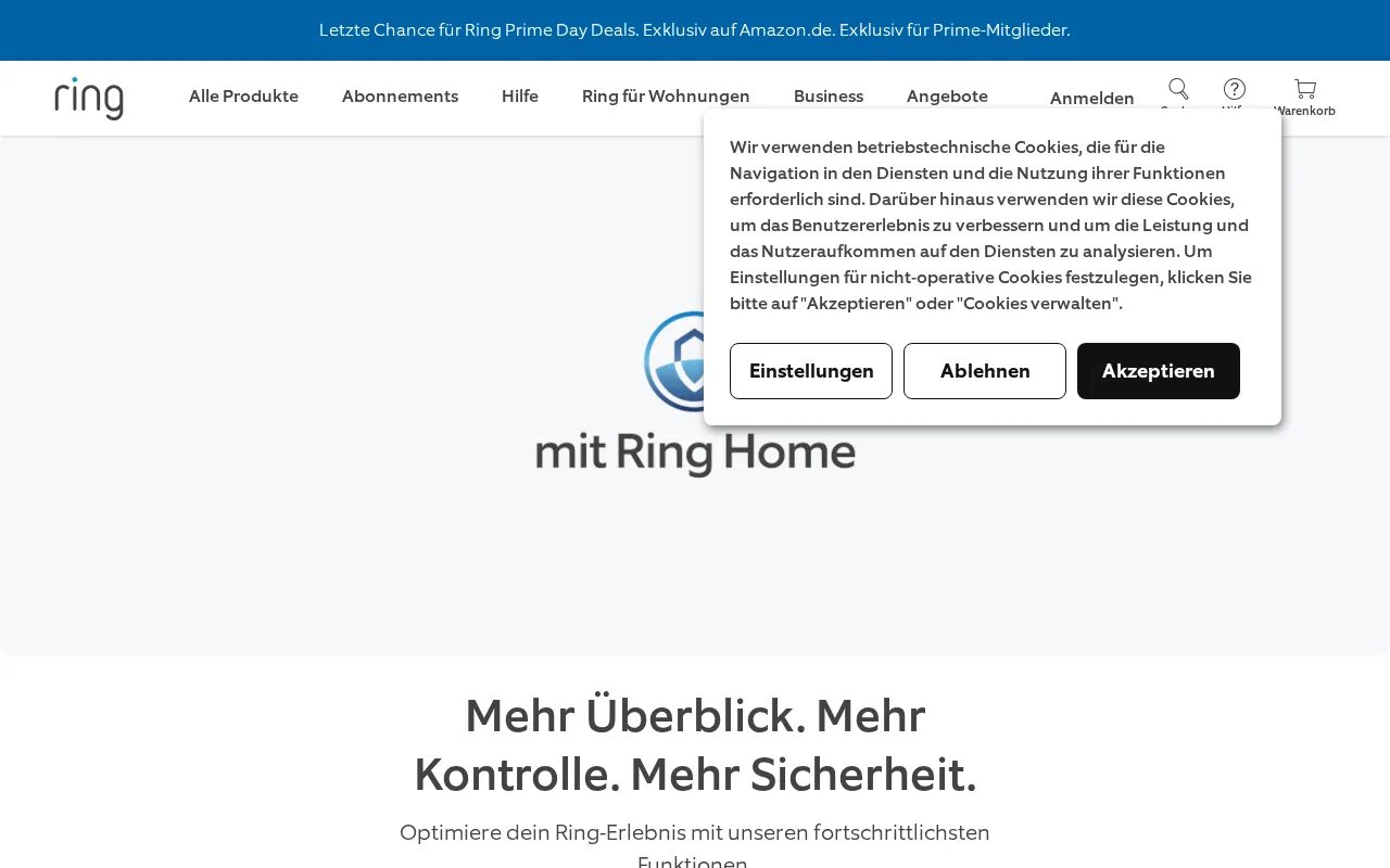 Ring — pricing page