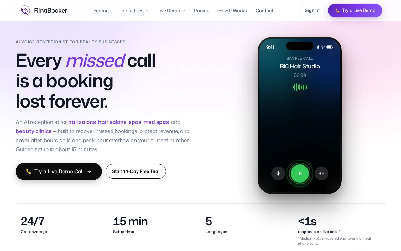 RingBooker — preview screenshot