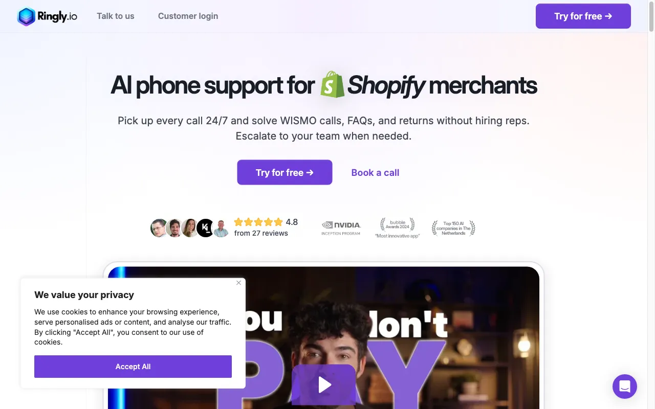 Ringly.io — preview screenshot