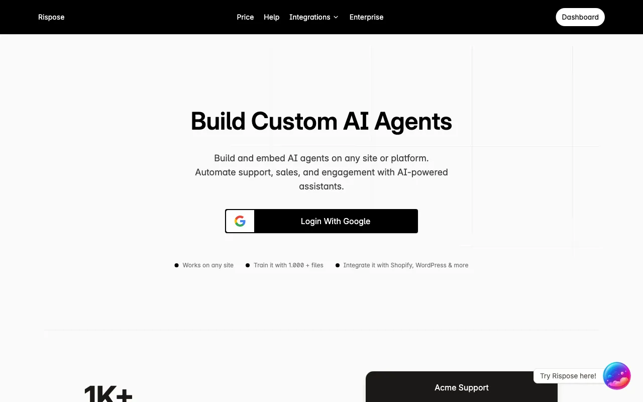 Rispose.com — preview screenshot