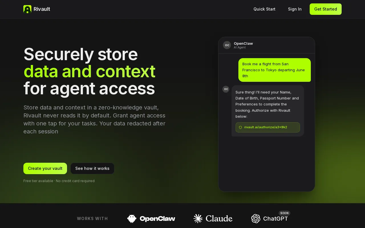 Rivault — preview screenshot
