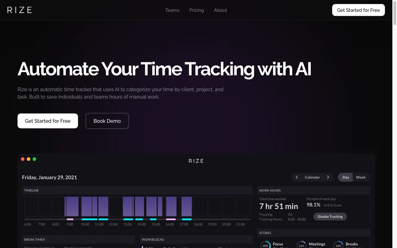 Rize — preview screenshot