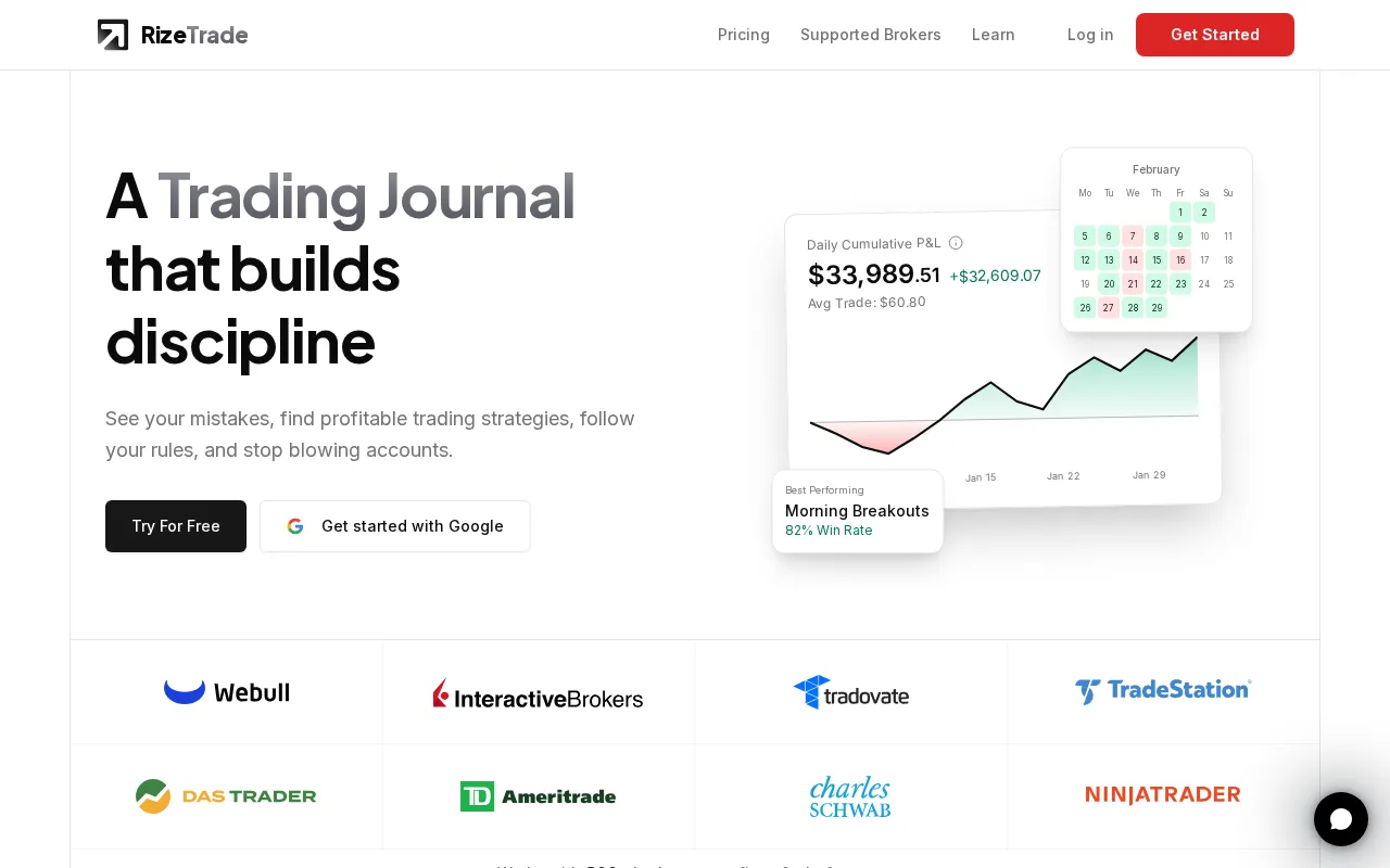 RizeTrade — preview screenshot