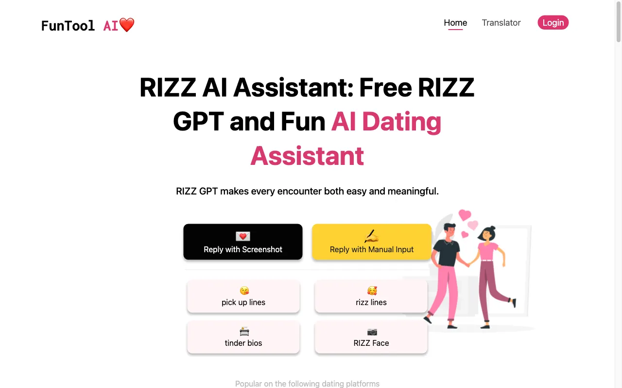RIZZ AI — preview screenshot