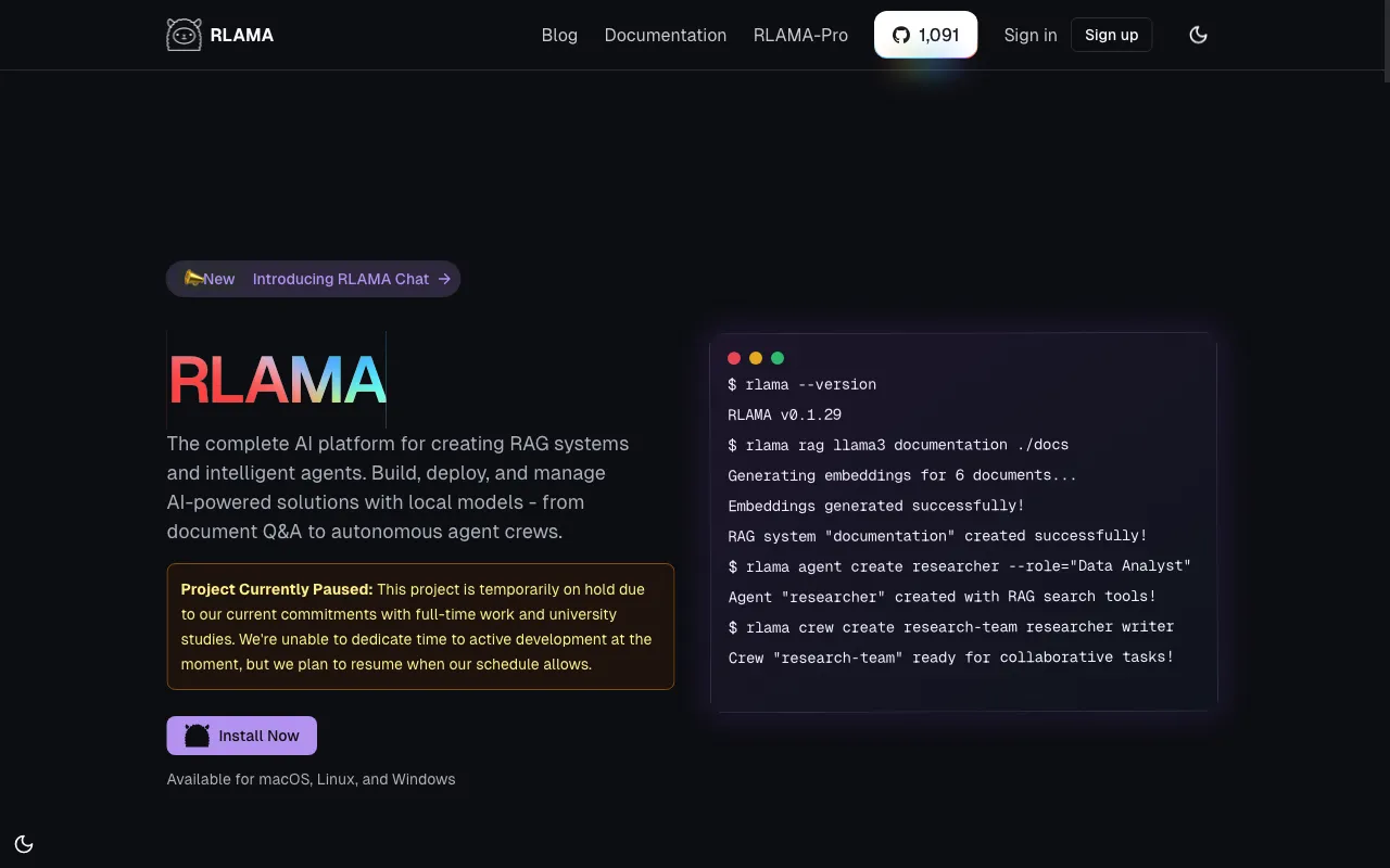 RLAMA — preview screenshot