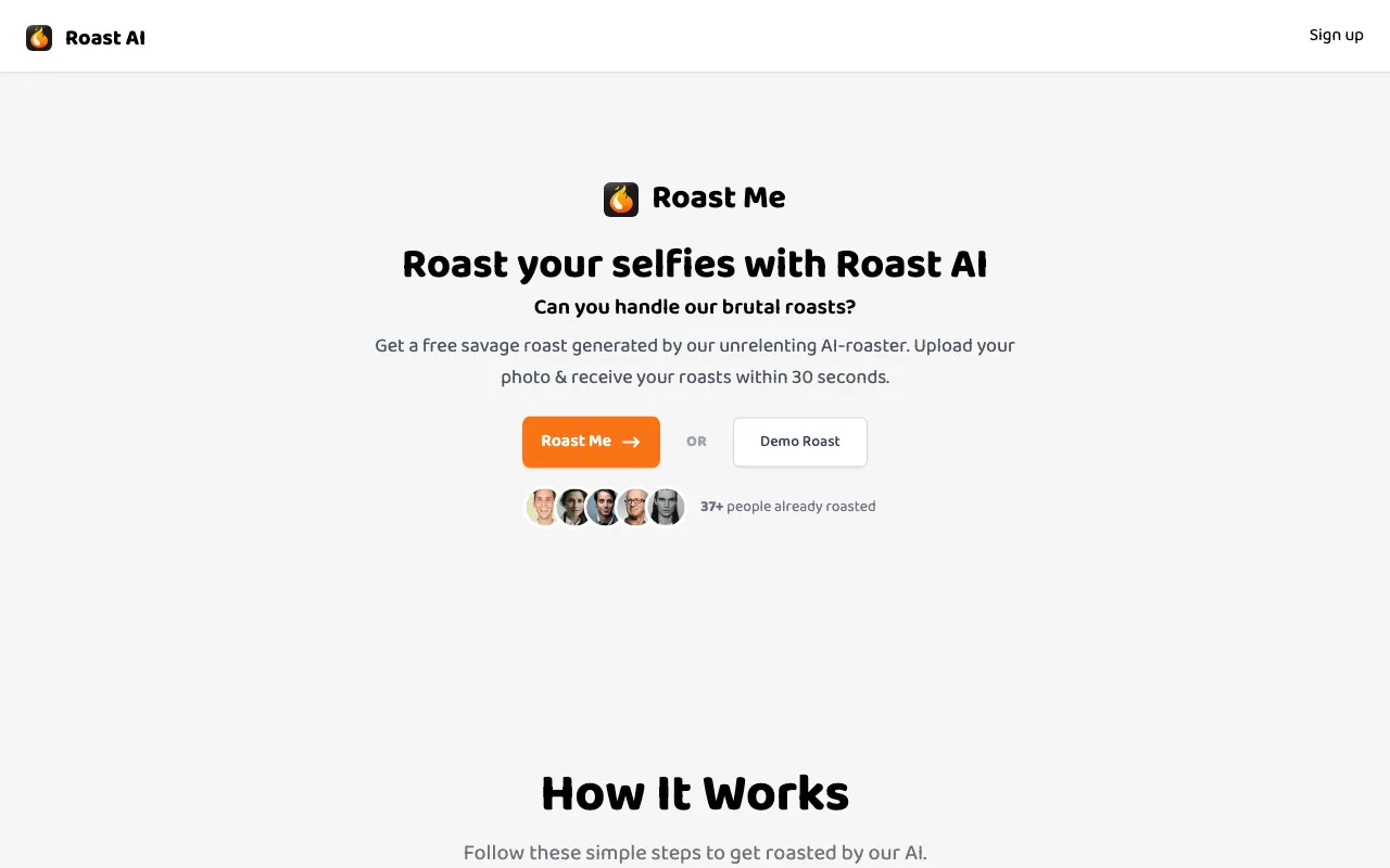 Roast AI — preview screenshot