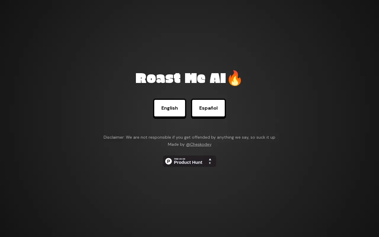 Roast Me AI — preview screenshot