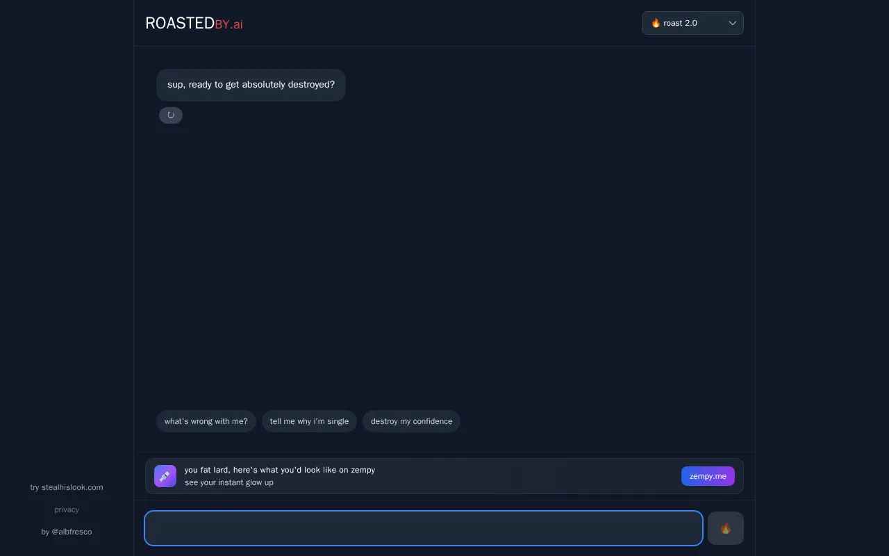 RoastedBy.ai — preview screenshot