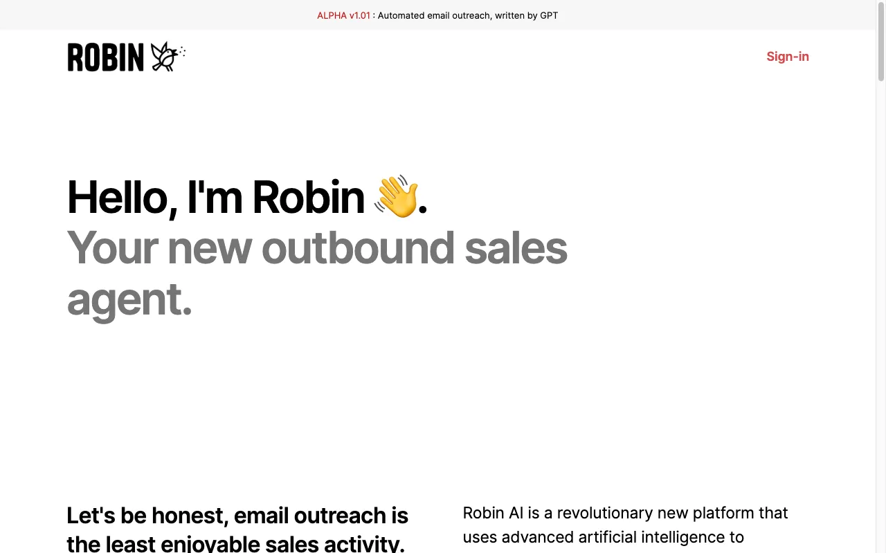 Robin — preview screenshot