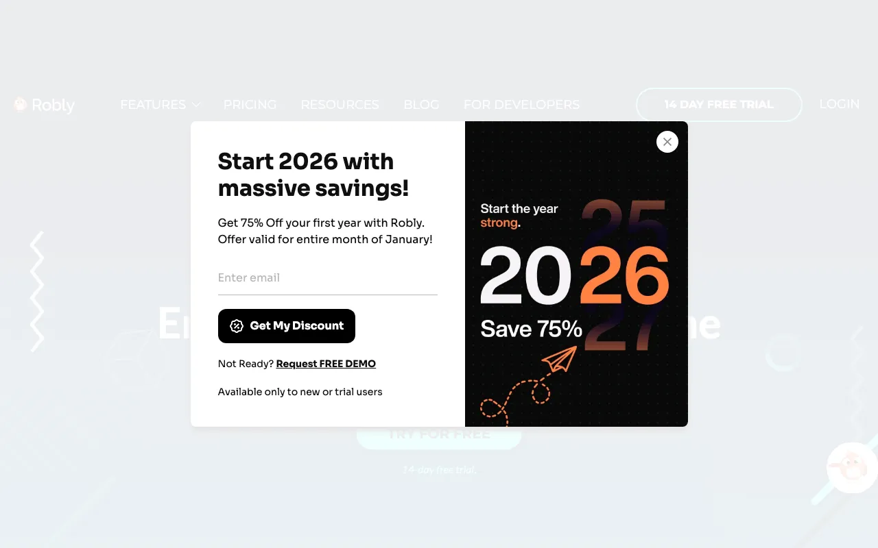 Robly Email Marketing — preview screenshot