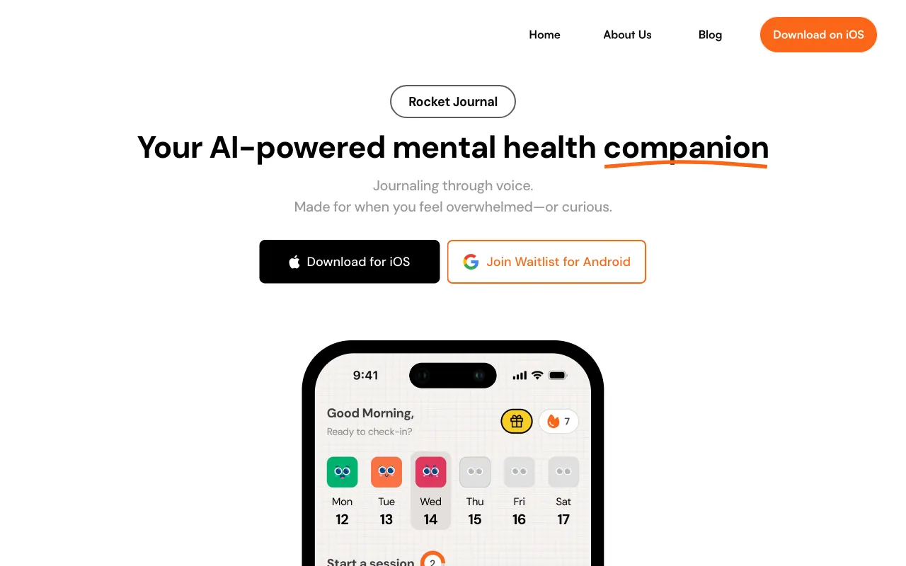 Rocket Journal — preview screenshot