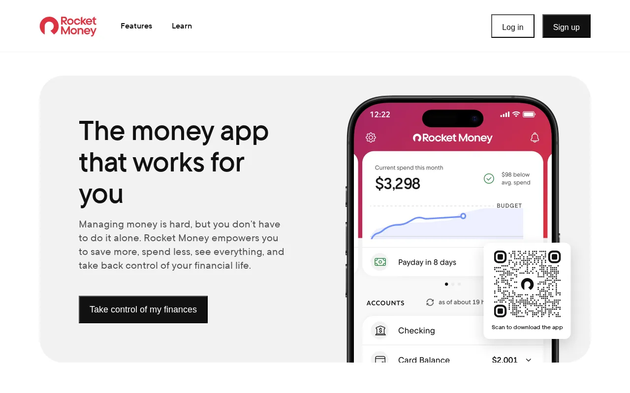 Rocket Money - Take control of your money — preview screenshot