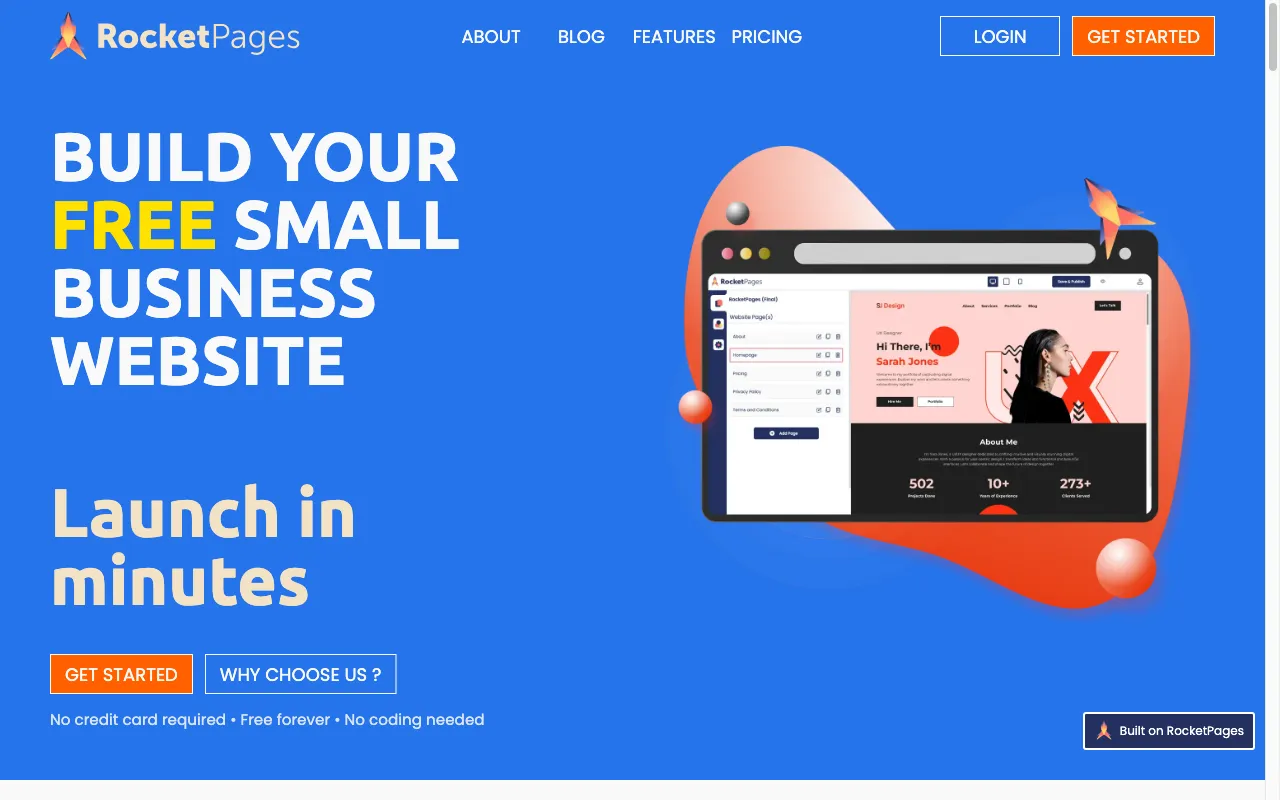 RocketPages — preview screenshot