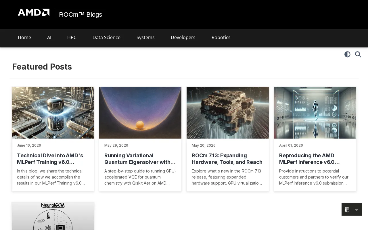 ROCm Blogs — preview screenshot