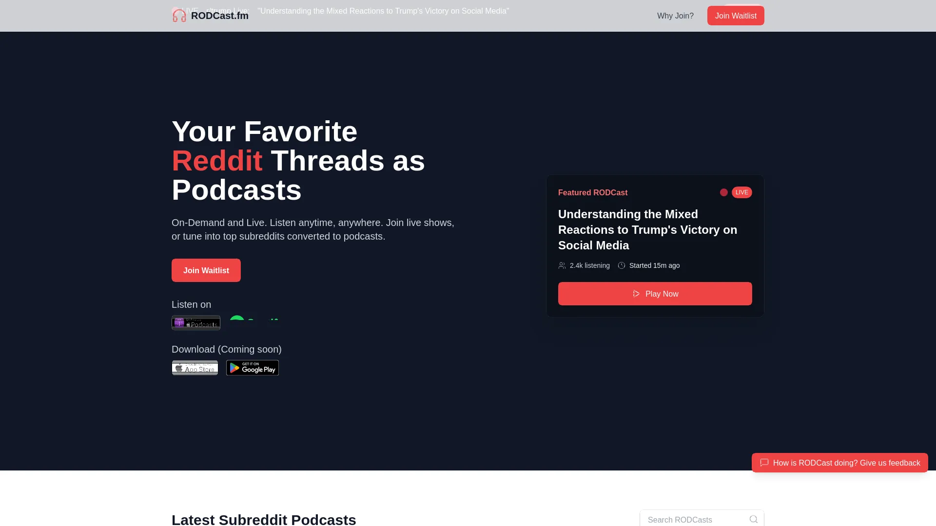 RODcast — preview screenshot