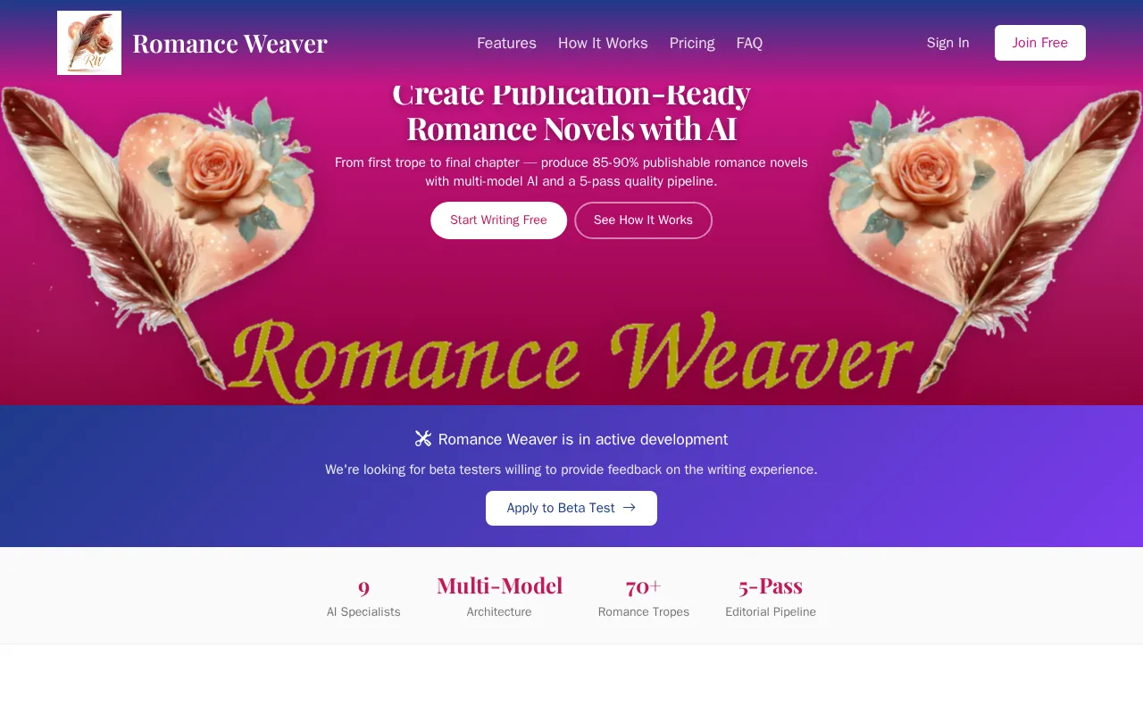 Romance Weaver — preview screenshot