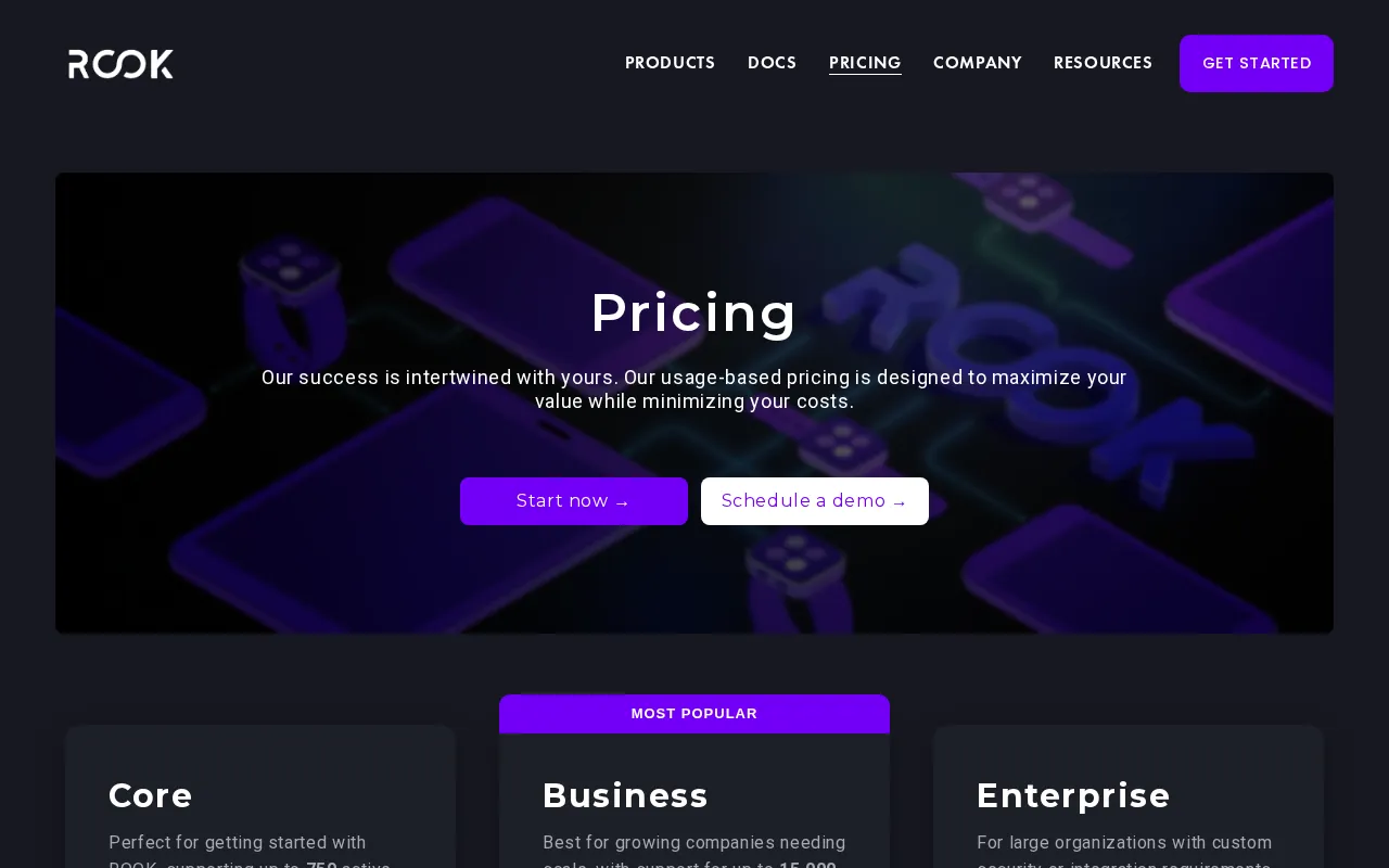 ROOK — pricing page